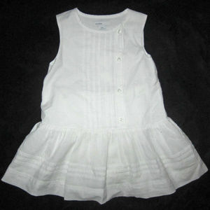 Baby Gap NEW White Pintuck Pleat Portrait Sun Dress 12-18 Months